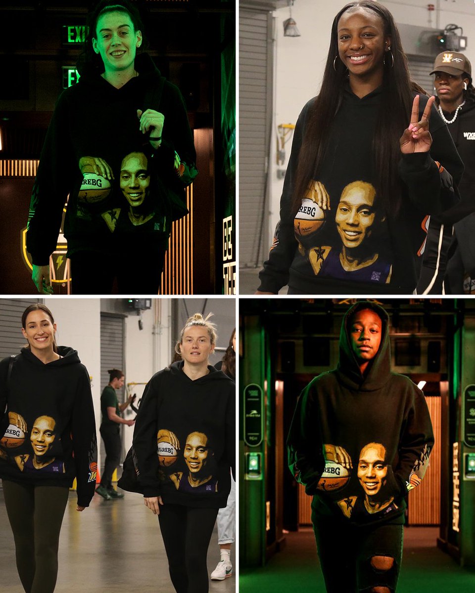 New York Liberty and Seattle Storm players wore Brittney Griner hoodies ahead of Friday’s game.

Griner has been detained in Russia for 100 days.

(via <a href="/nyliberty/">New York Liberty</a>, <a href="/seattlestorm/">Seattle Storm</a>)