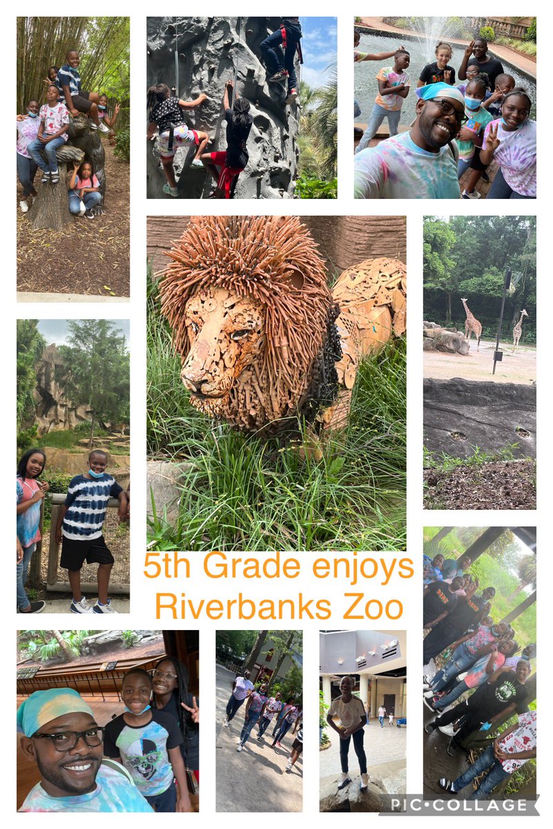 Fifth graders having a blast on the end of the year Zoo field trip!