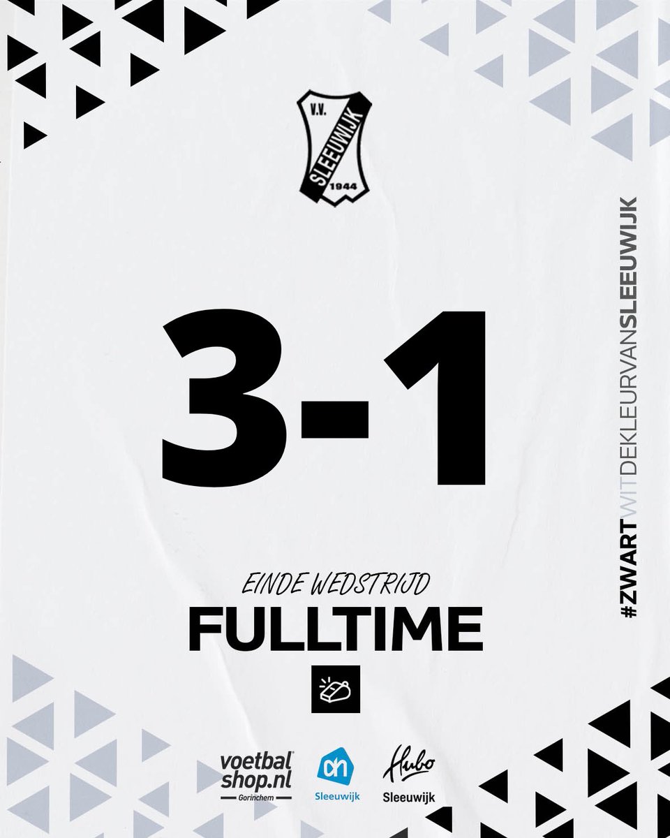 Eindstand bij <a href="/vvWieldrecht/">vvWieldrecht</a> - Sleeuwijk. Doordat Arkel met 2-4 won bij Tricht is Sleeuwijk officieel gedegradeerd. <a href="/asvarkel/">ASV Arkel</a> succes in de nacompetitie.