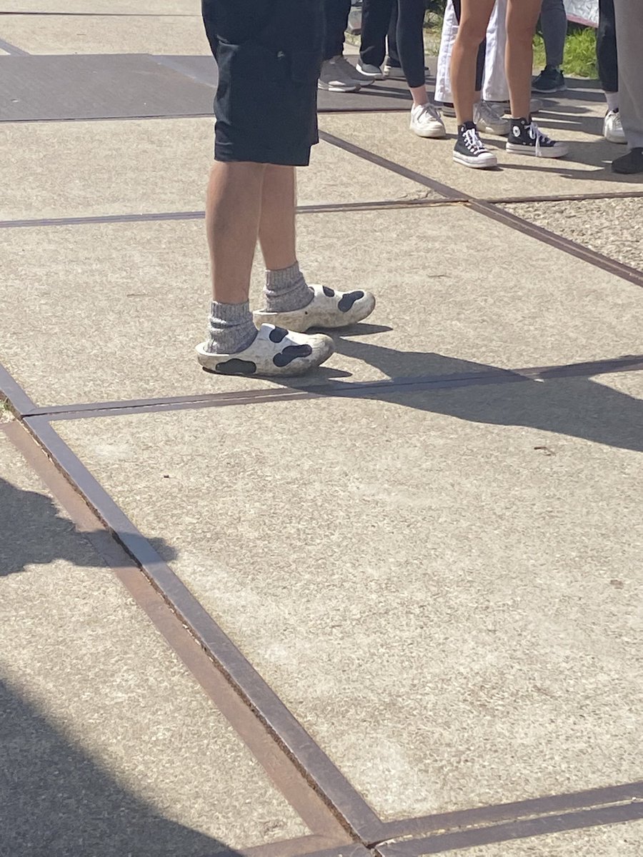 aspiring_alpha's tweet photo. The scariest man I’ve ever met is 6’5” and wears cow print clogs https://t.co/jxq0jYopLg