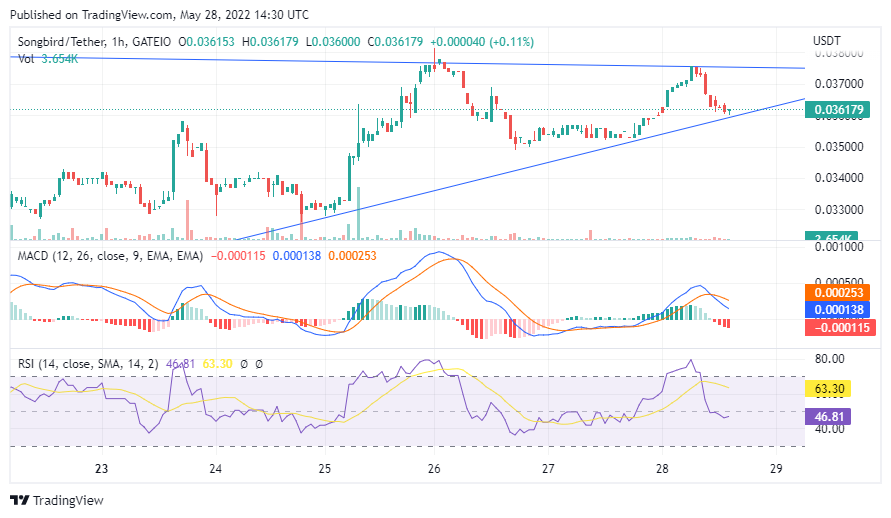 We may see $SGB bounce off resistance.  5min and 15min timeframes are oversold and MACD looks like it may cross over.  I'm not as confident with the hourly timeframe.  Downside is still a possibility with the markets tanking atm.  It needs to hold support here. Fingers crossed.🤞