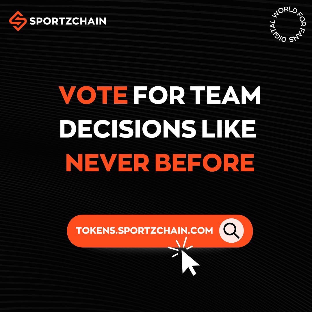 SPORTZCHAIN's tweet photo. The choice is now yours 👊

Enter the digital world for fans and vote for team decisions through Binding and Non-Binding polls ✅

👉 https://t.co/uAR6FgTXCm

#crypto #sportstoken #ucl #altcoins #fantokens #sportsfans
#realmadrid #liverpool #BeTheGameChanger #OneDigitalWorld https://t.co/oDxs72ZAtj