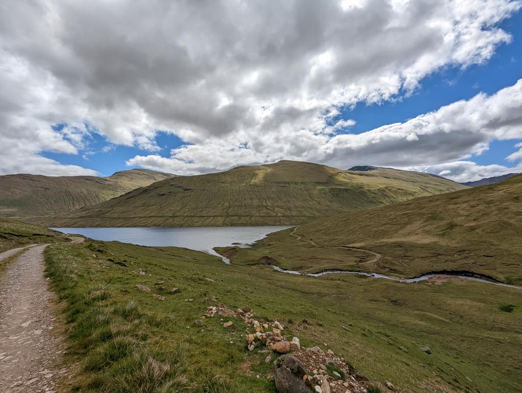 FatBikeFarm's tweet photo. Cheered off the #ht550 #ht_550 start and rode a lovely loop of Loch Lyon... if you dropped a bag of wipes, I have them https://t.co/PiSnJOJcne