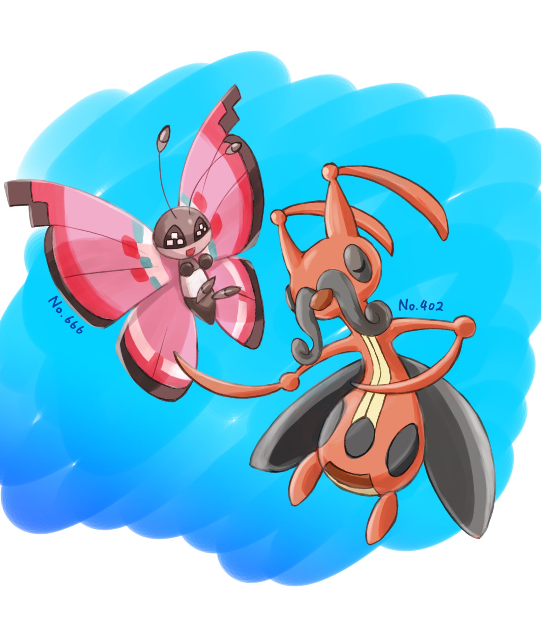 なたで 日和 友人と一緒に ポケモン図鑑の中から適当な数字を言って その数字のポケモンを描くってお題で描いたポケモン T Co Fhwfknwggu Twitter