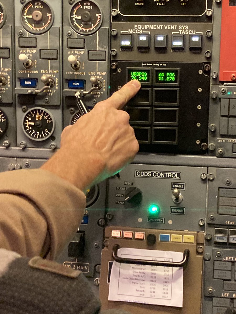 JMSKraus's tweet photo. @JMSKraus This is the door to the telescope that opens when collecting data, literally with the flip of a switch in the cockpit. You can’t feel the doors move, crazy! @NISDMSScience @NISDJefferson @CabicoMonica https://t.co/ySanfoPGPc