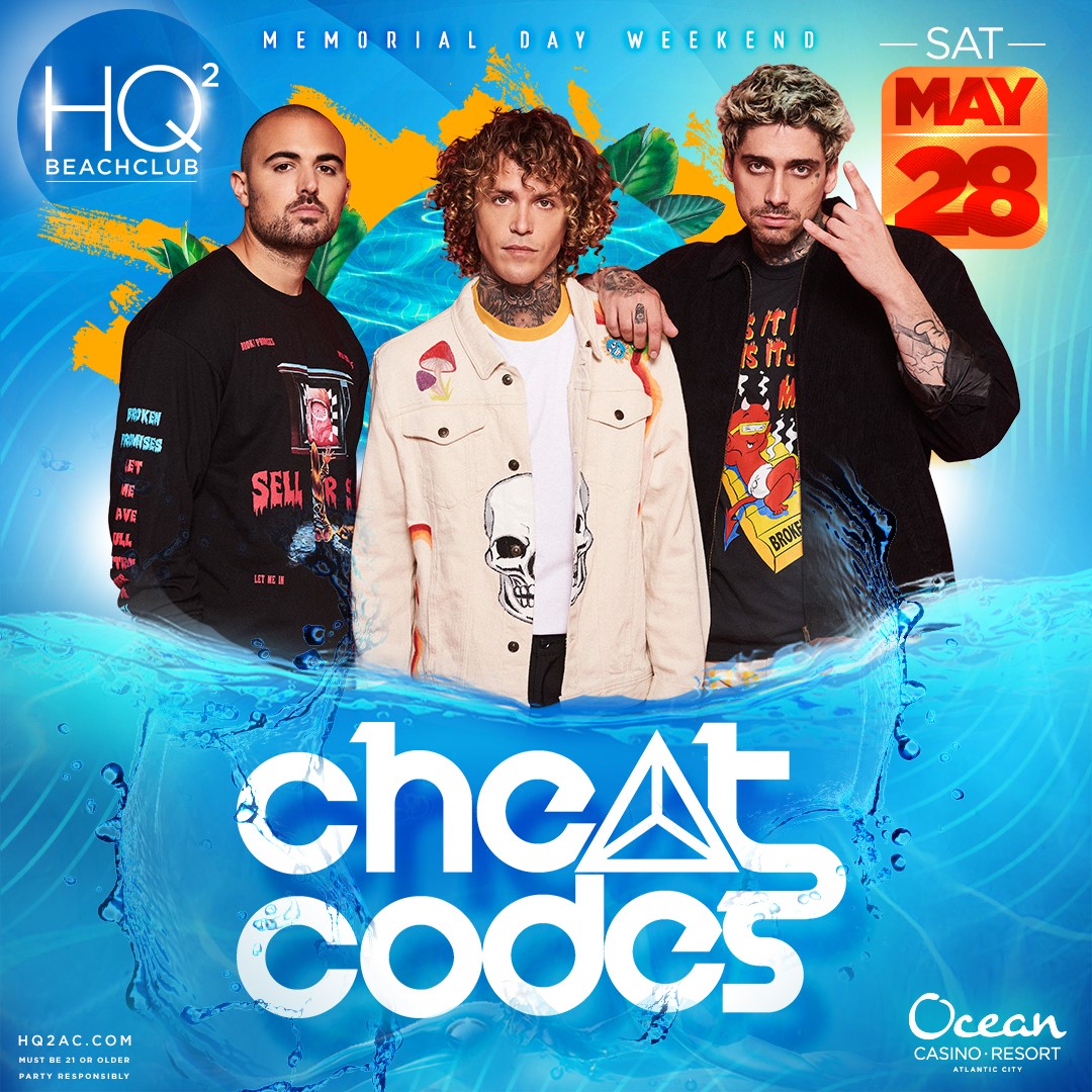 Beach club season is finally here! 🏖️🌴 #HQ2Beachclub is opening TODAY with none other than @cheatcodes. Doors open at 11 am. 🔑 Tickets & tables: bit.ly/3lU4GrH