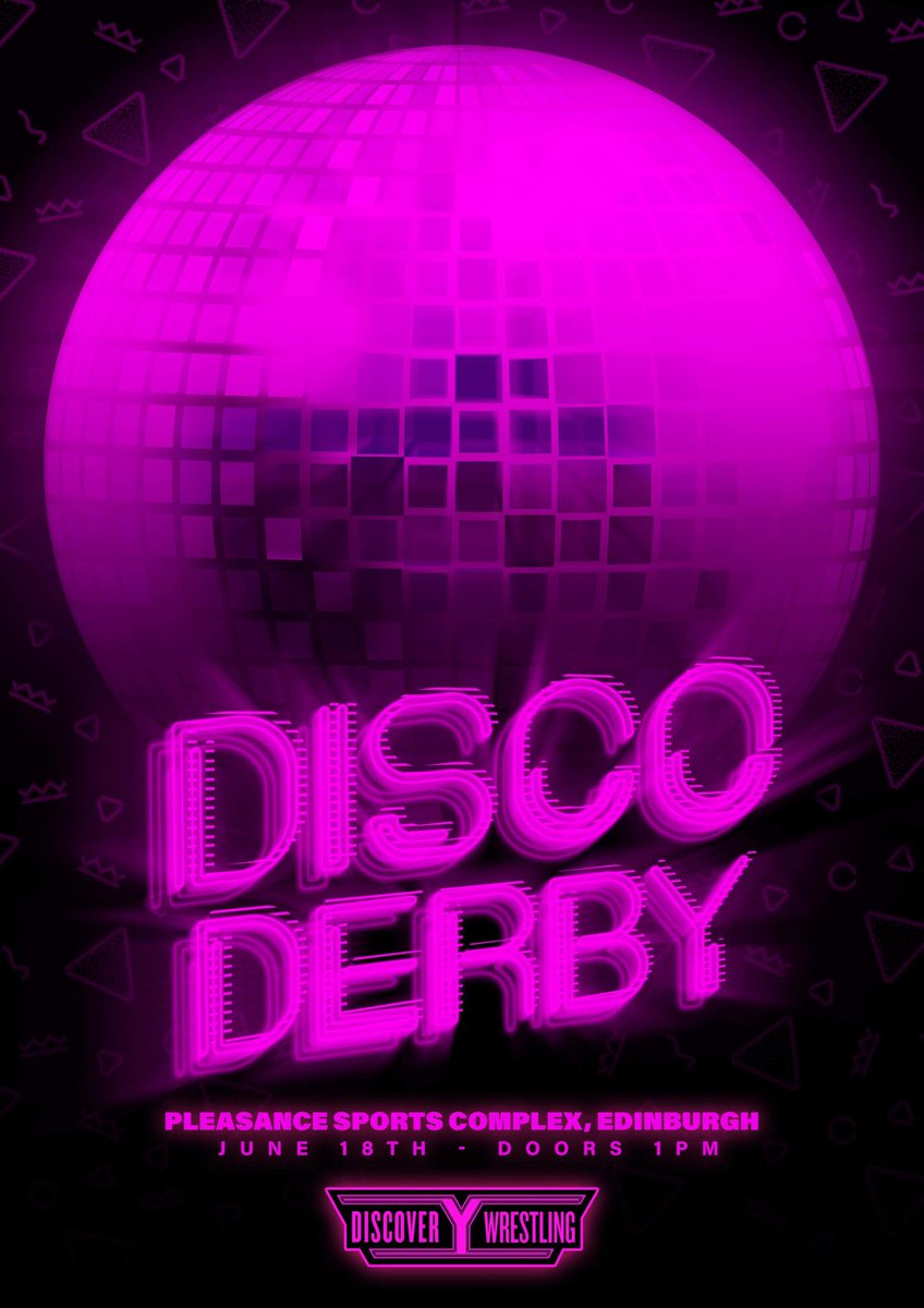DiscoWrestling's tweet photo. 3 weeks today!!
The Disco Derby is back with an over top rumble style match plus all these huge matches!
June 18th in Edinburgh!!
Very limited tickets left 🎟 https://t.co/TQ98xzBl51 https://t.co/SATd8d9d2T