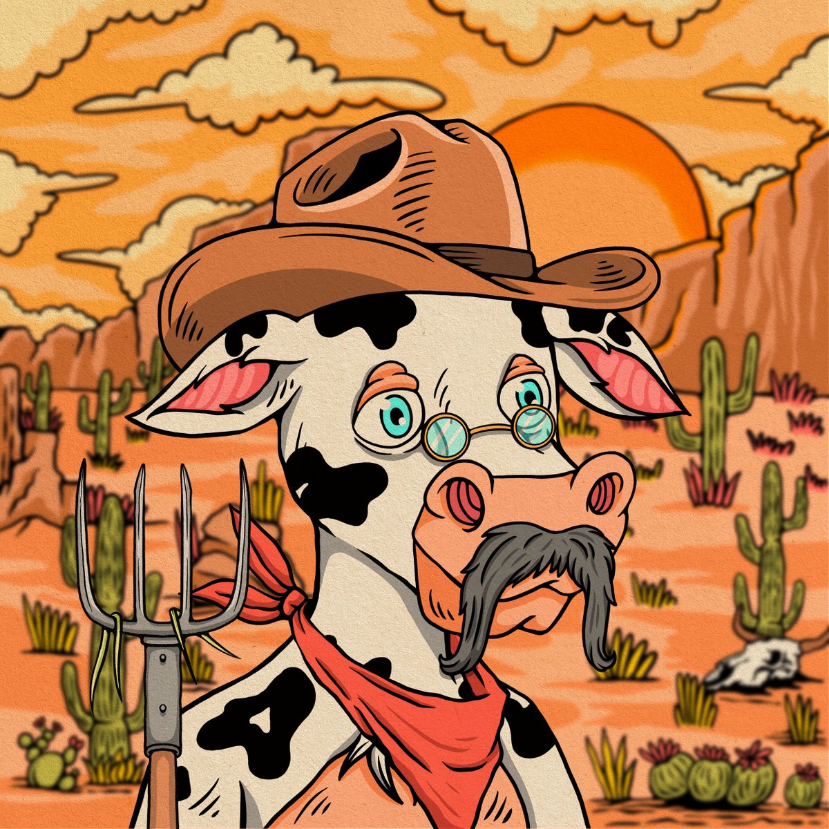 There's a new sheriff in town!🐮 The first 1500 to interact and follow will be considered for whitelist. #Solana #SolanaNFT #NFTGiveaway #NFTCommunity