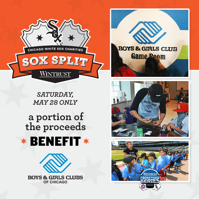 soxcharities's tweet photo. Happening now!

Play the #SoxSplit Raffle during today's @Wintrust Crosstown Series and support @BGCChi. Join us as we assist BGCC in their mission of enabling all young people to reach their full potential.  

Tickets on sale until the end of the 7th inning.