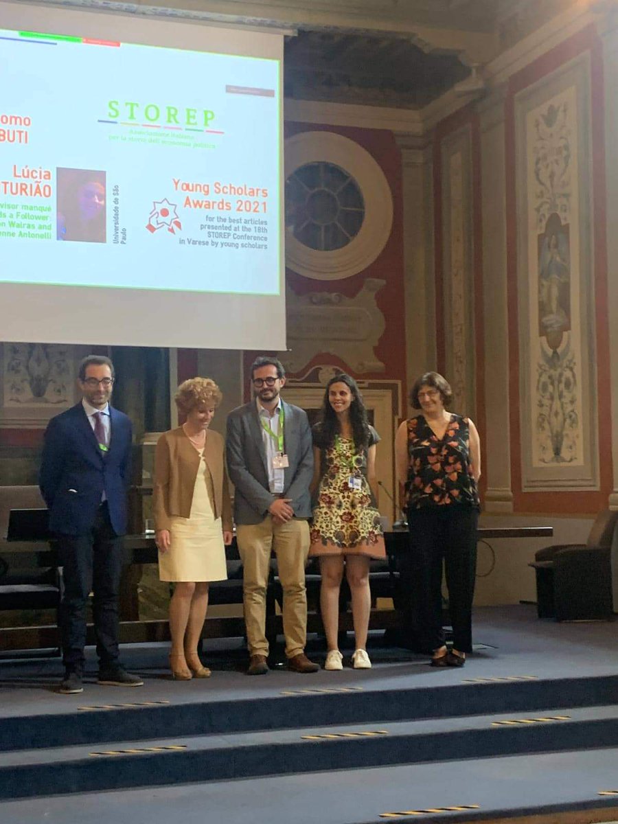 GGabbuti's tweet photo. Very glad to have received the #Storep Young Scholar Award, assigned during the Annual Conference to two papers presented the previous years by scholars under 40 (you were right, I am not that young 😅) https://t.co/pbNfcvLcAL