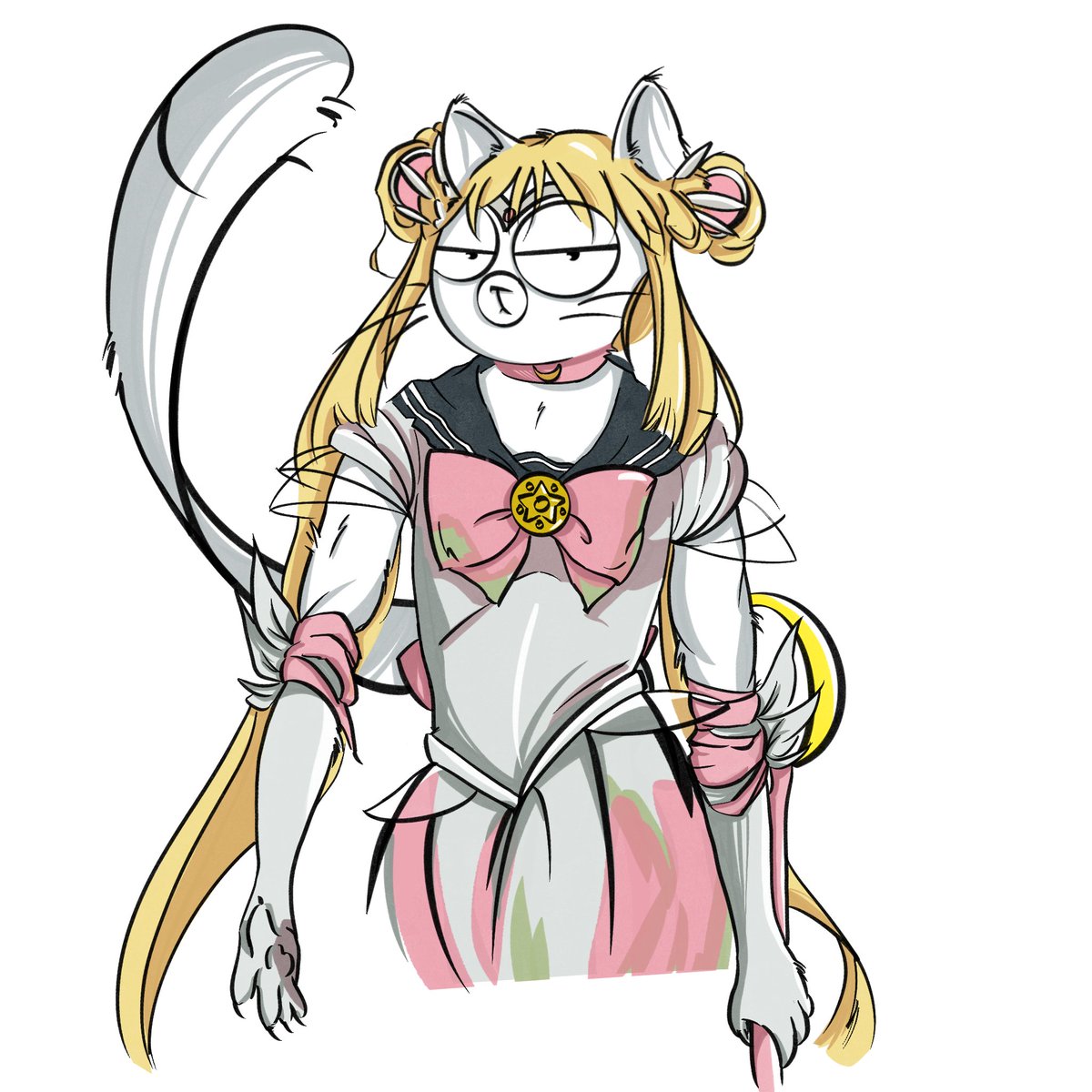 0xFcksNFT's tweet photo. First Free Raffle @0xFcksNFT 

Tag a buddy of your's that you think it would look awesome(like me) in a Sailor moon costume!

Only those who are Boydless are eligible to win this raffle, you got 48h🕶️GL

#0xFcks 🛹 https://t.co/oBMwAPp7tF