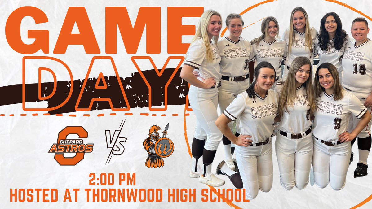 GAME DAY!  GAME DAY!  GAME DAY! 
Come support your Astros at Thornwood for the Regional Championship vs. Lincoln Way West at 2:00 PM.   $5 at the gate <a href="/ABS_Athletics/">Shepard Athletics</a> <a href="/ShepardAstros/">Shepard High School</a>