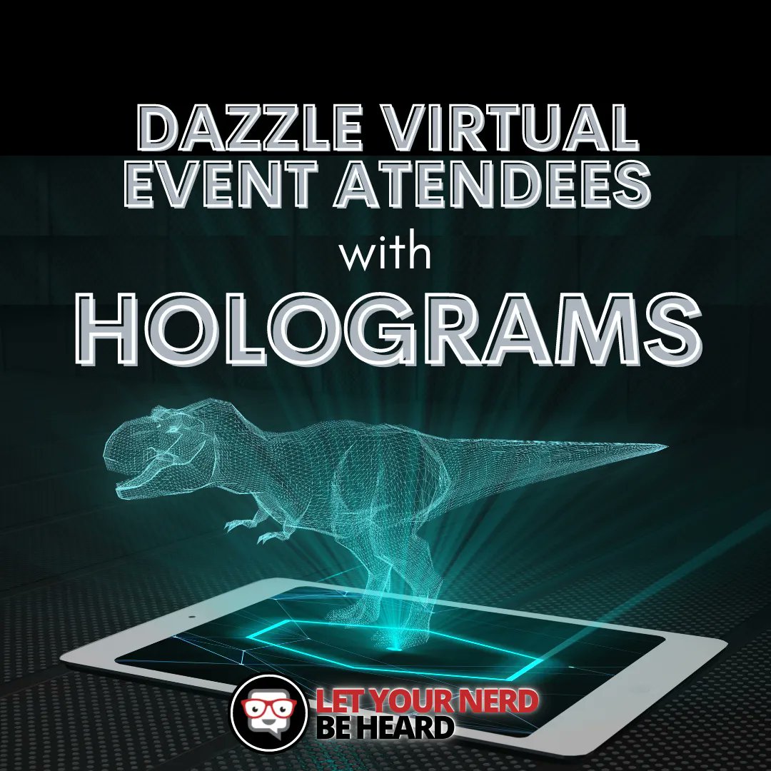nerdbeheard's tweet image. Holograms are one of those event technology trends that has many uses. From celebrity commercial endorsements to award shows to life-size product imaging, the only limitation is your own creativity. And they&apos;re not just for the Jetsons anymore!

#JustinJames  #VirtualEventTech