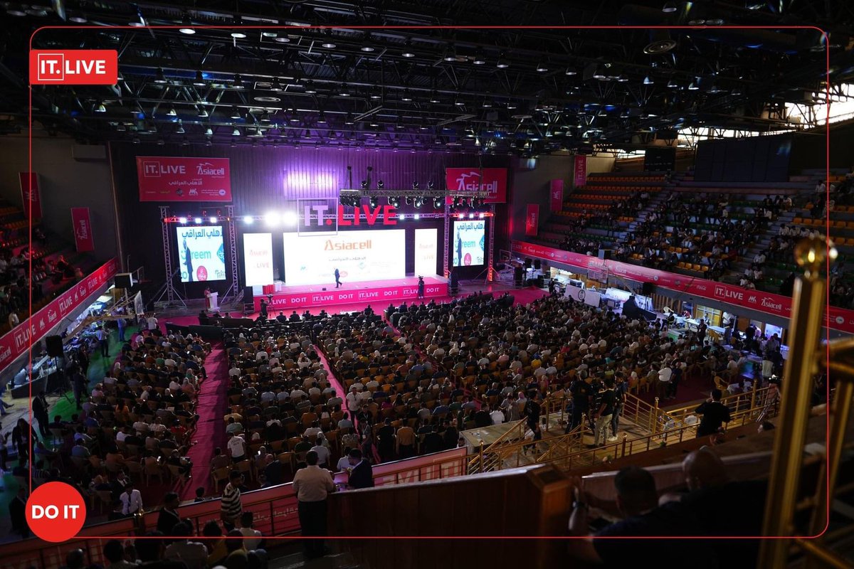 Ali_Tariq2's tweet photo. Around 4000 participants in IT Live 2022 
Thanks for inviting me to be on of the speakers .. #iraq #banking #itlive https://t.co/pT2ADvn1jn