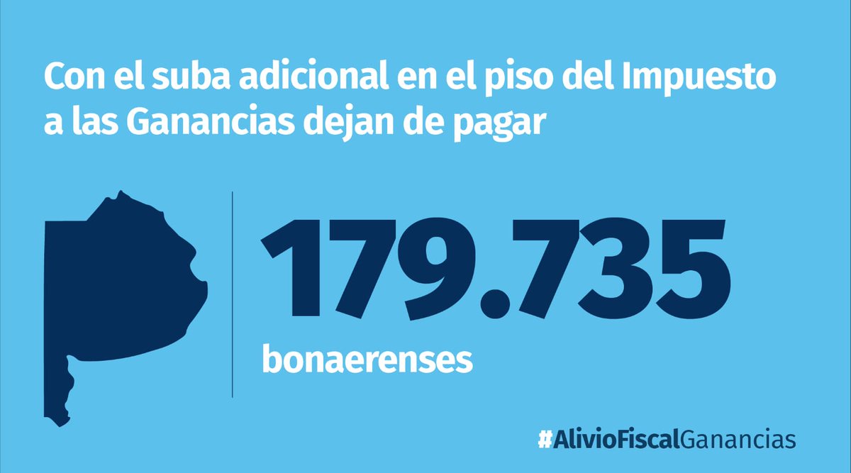 ValeriaArata's tweet photo. #Ganancias 

Una excelente decisión y esfuerzo del Estado para aliviar el bolsillo de miles de argentinos y argentinas que podrán mejorar su salario. 

Sergio Massa te felicito por la gestión 👏👏 https://t.co/WrleBMJGBF