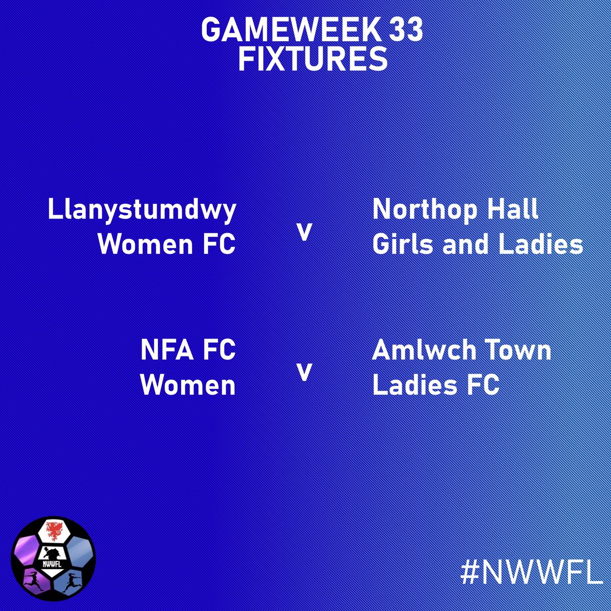 Here are your final fixtures of the NWWFL 21-22 season...

Gameweek 33 sees the season come to a close. A win for <a href="/NFAFootball_/">N . F . A ⚽️</a> will secure them a second place finish.

#NWWFL