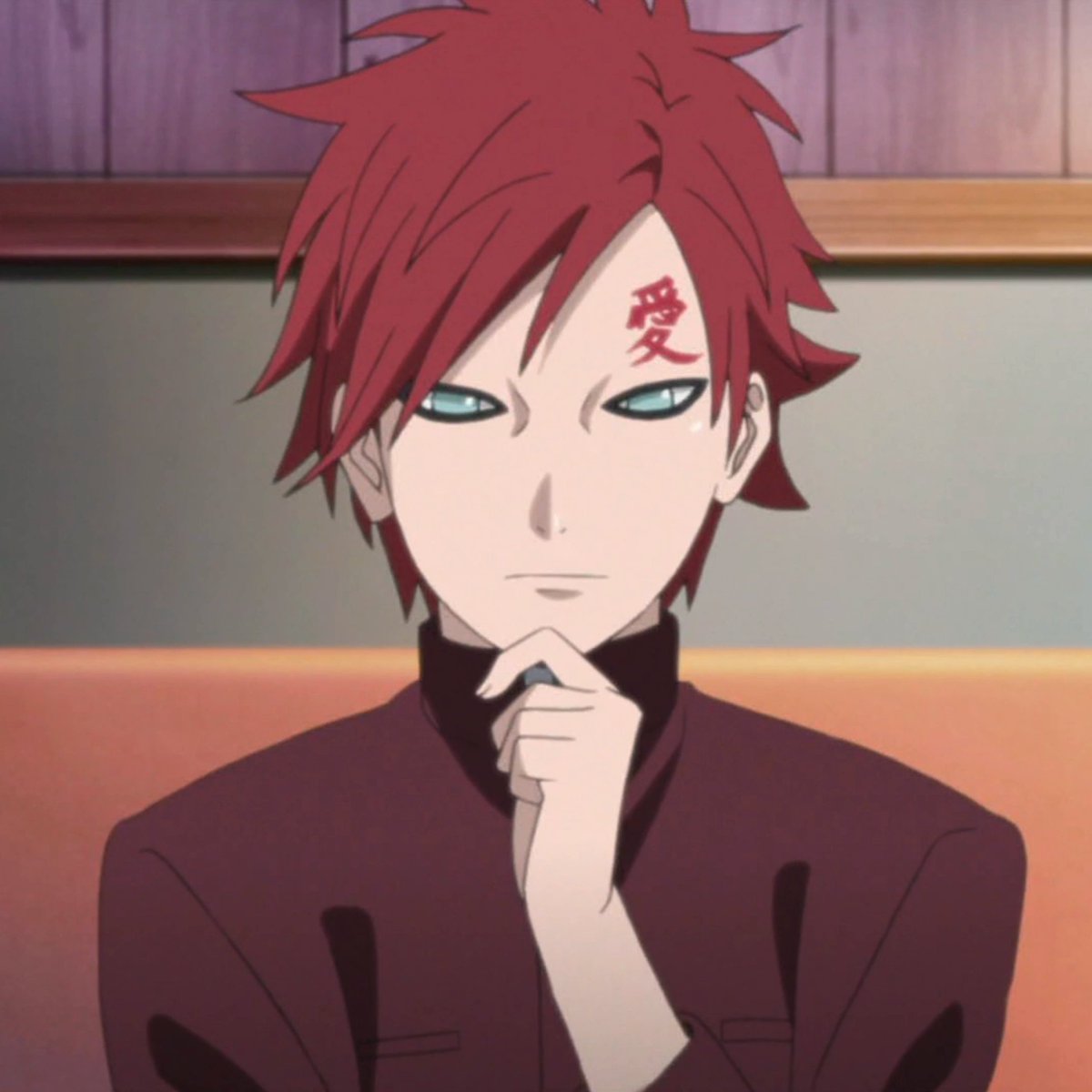 idk at one point I stylized Gaara's Blank Period hairstyle to be like this but I'm proud of myself 