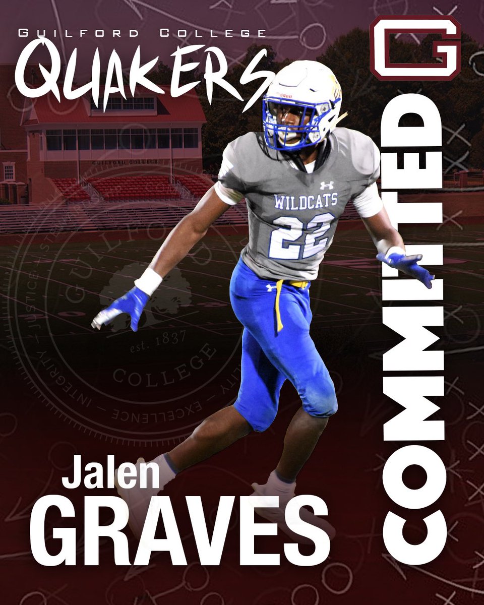 JalenG_22's tweet photo. I know God has a plan for everybody. Can’t wait for this next chapter in my life. @EGWildcatFB @GuilfordFB #goquakers https://t.co/Zoe8EtylBl