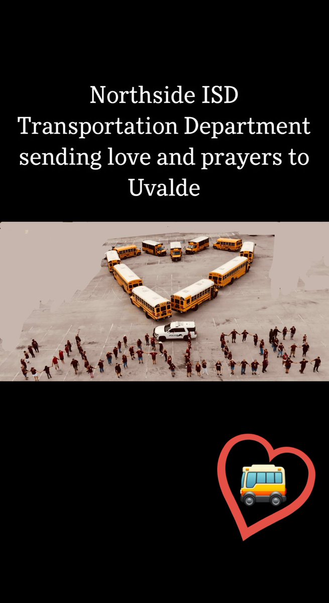 Tesi_Soliz's tweet photo. I’m blessed to work with some pretty incredible people that organized this tribute for Uvalde. Sending all our love and support #proud🚌director https://t.co/R18UrAcuiC