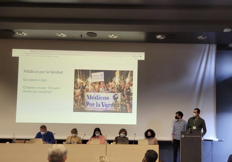 villaturek's tweet photo. Presented our research on conspiracy theories transnational networks today at ⁦@icahdq⁩ 2022 with ⁦@rodabhari⁩ in Paris! https://t.co/kaxlPF1jox