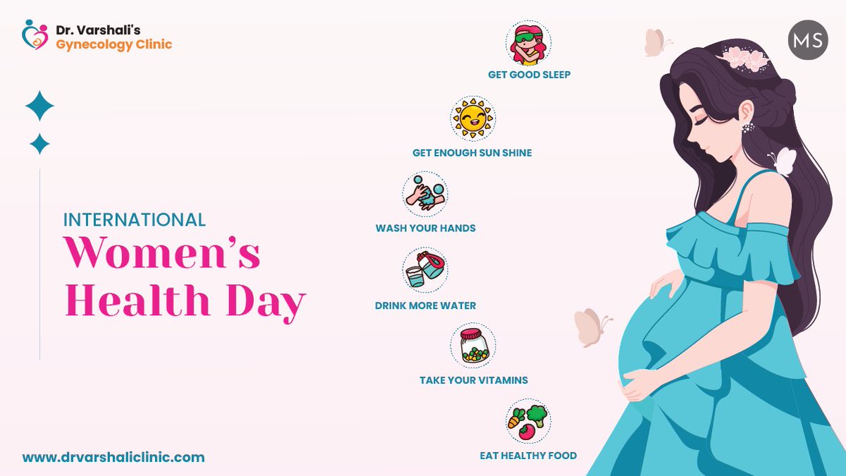 varshaliclinic's tweet photo. A woman is a creator. Creator of life. The health of a woman determines the health of creation. Let's pledge to take care of every women's health around us. @drvarshalimali  and @varshaliclinic wishes all the woman a very happy #InternationalWomensHealthDay #WomensHealthMatters https://t.co/6QZGsuMW1Z