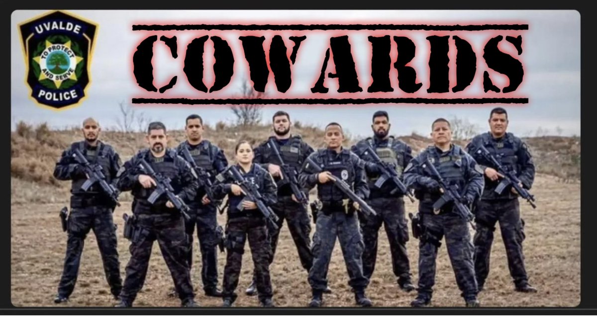 choppahead's tweet photo. Stood outside and listened to kid killing shots for over 45 minutes. All should be fired, no pension, subject to civil suits and street justice on behalf of the parent, then imprisoned. Look how they pose like tough guys - the fuck outta here! I hope they are haunted forever. https://t.co/TUYujEDQVI