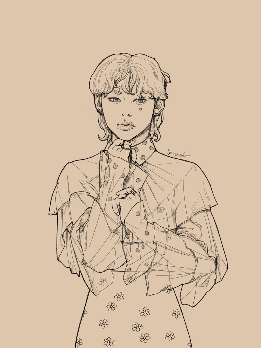 Chocobred_'s tweet photo. Felix avec une jupe >> 
#drawing #skz https://t.co/Qlyjj1k6ou