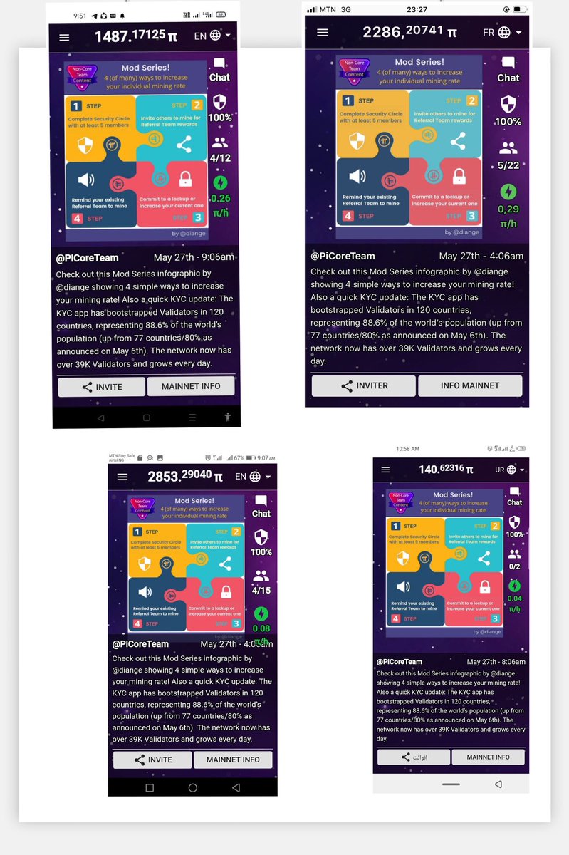 HDC002's tweet photo. The KYC app has bootstrapped Validators in 120 countries, representing 88.6% of the world’s population (up from 77 countries/80% as announced on May 6th).🍄🍄
@PiCoreTeam @nkokkalis @elonmusk @cz_binance #pinetwork #π #pi #picommunity #pifamily https://t.co/nb2IAC6GZi