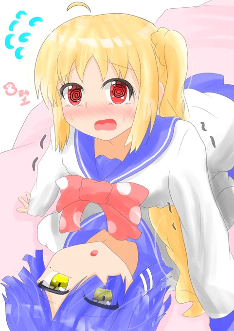 虹夏ちゃんおめでとう過去絵でハピバ山田もおる#ぼっち・ざ・ろっく#伊地知虹夏生誕祭2022 