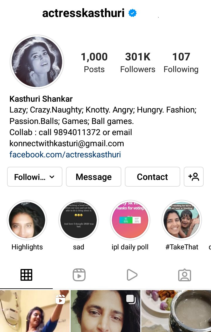 kasthurirasigan's tweet photo. வெற்றிகரமாக 1000 Post instagramல் சூப்பர் @KasthuriShankar @kasthurirasigan #kasthuri #Instagram #1000post https://t.co/kBQMxoi2vK