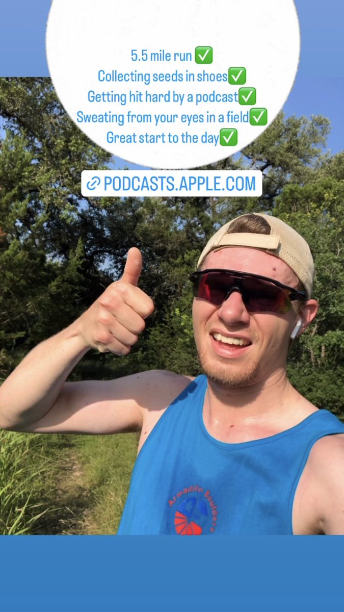Calebj270's tweet photo. Catch up with the TMBH Podcast on my run this morning… It hit me hard! Thank you for how you do the podcast! ❤️‍🔥 @MattWhitmanTMBH https://t.co/MEqiy7GPqw