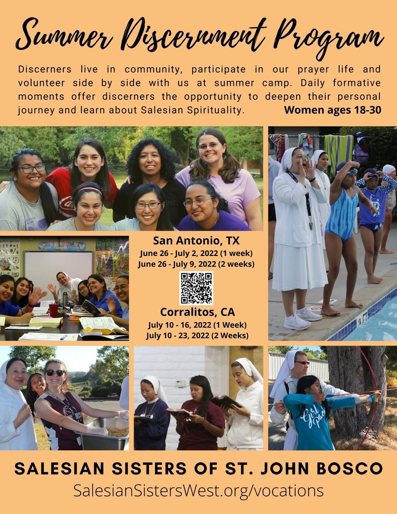 WomenReligious's tweet photo. TX, CA
2022 SUMMER DISCERNMENT PROGRAM
------------ https://t.co/xAUPJB7910