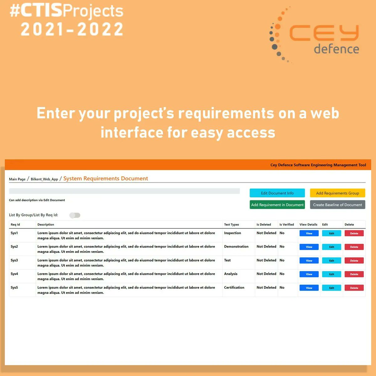 CTISBilkent's tweet photo. SEMT is a comprehensive web-based management tool for a software project’s production and maintenance processes. SEMT development team: Demir Kösterit, Fuatcan Akdağ, Niyazi Berkay Çokuysal and Aytuğ Berk Şengül. More photos of SEMT: https://t.co/NRkKDGZyhA #CTISProjects https://t.co/SPFT0HRX2J