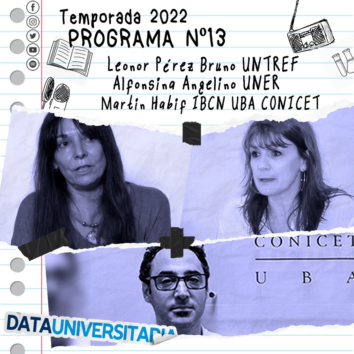 DtUniversitaria's tweet photo. 🎙️ PROGRAMA N°12

📊 Docente de @UNTREF habla del #CensoNacional2022
♿️ Investigadora de FTS @uneroficial habla de la nueva ley de discapacidad
🧠 @martinhabif sobre el deterioro cognitivo y los tipos de memoria 

➡️📻 Escuchalo aqui: https://t.co/73jIV31F04 https://t.co/TgdDwYWBCD