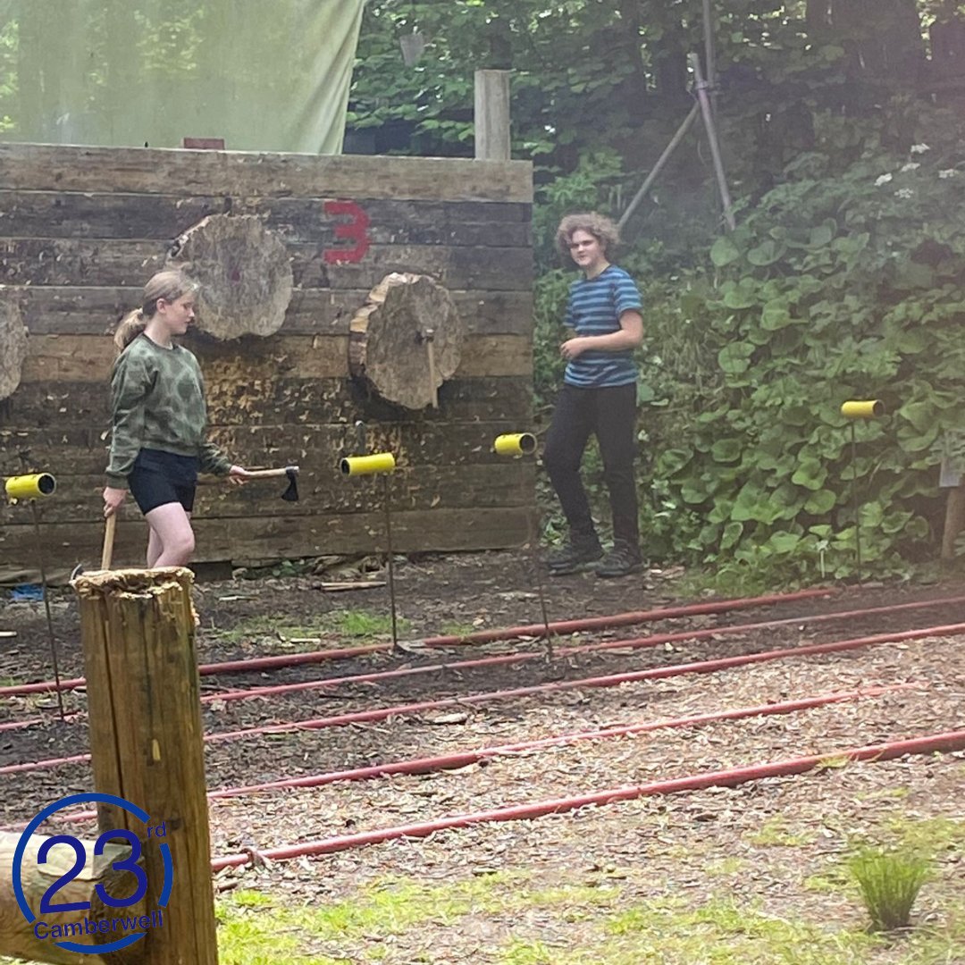 Lucky we didn't get the axe throwing mixed up when doing actual axe and saw patrol works!!