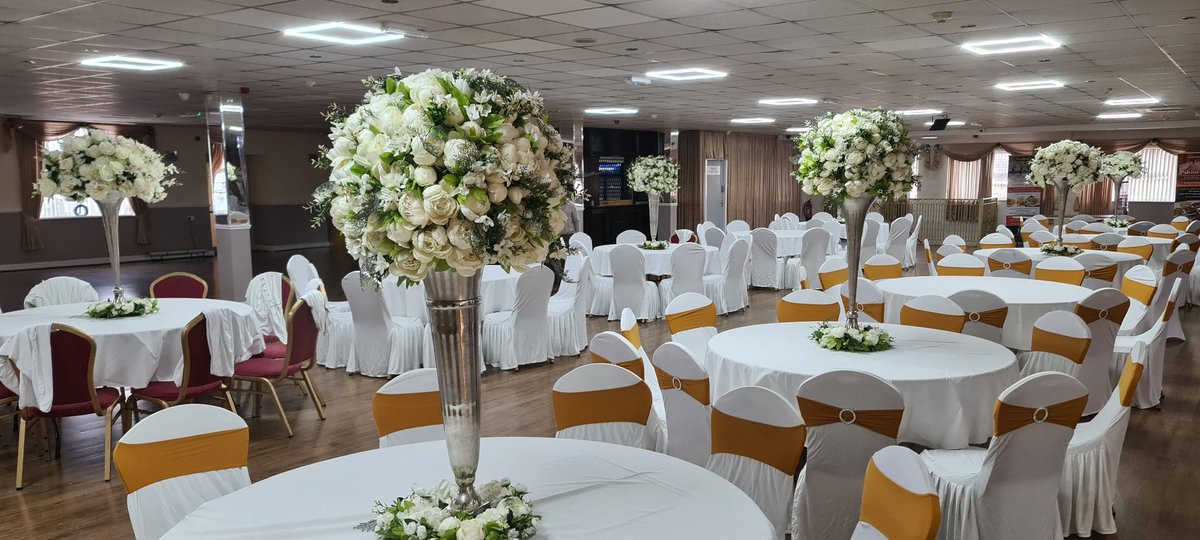 IceandLights's tweet photo. Thank you to the guests at one of this weeks weddings who stole £600+ of decor. I hope you enjoy your new  trees and flower arrangements. https://t.co/bQbfXHHu24