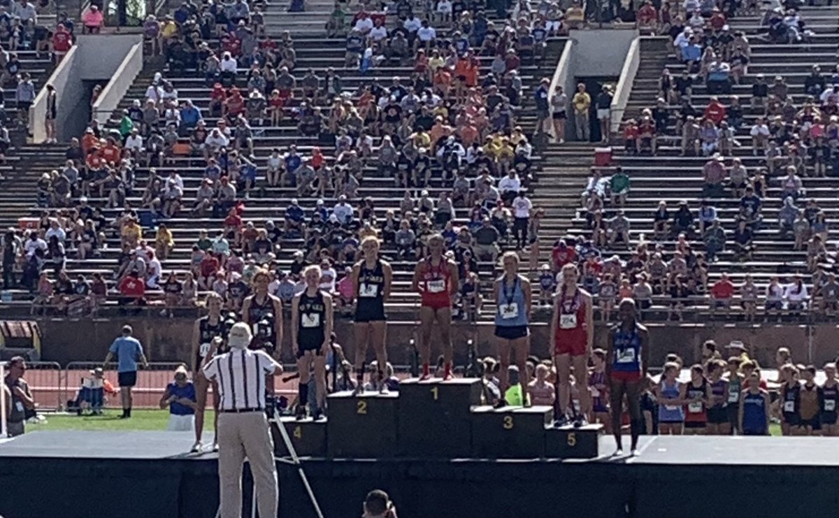 Coach_Aguilar's tweet photo. Congrats to Annalisa Cullens for placing 1st in the 100mH!  New State Record 14.29!! #crusadertrack #statechamp https://t.co/ZrtPLbd9e0
