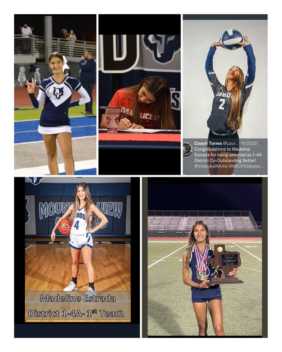MadelinEstrada4's tweet photo. I would like to thank Coach @rundell_gary along with the rest of my coaches, family, and friends. To our number one fans @RTMVHS and @DrJuanIMartinez It is an honor to receive the El Paso Hall of Fame Athlete Female of the Year 2021-2022 THANK YOU! https://t.co/iACAXdeDyq
