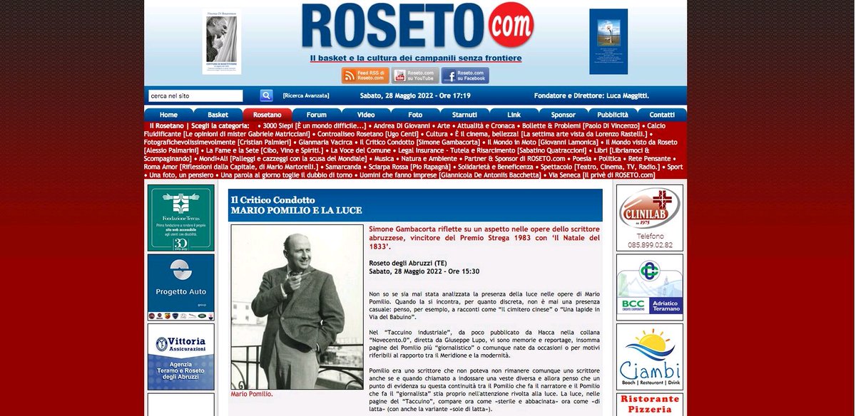 SimoneGambacor3's tweet photo. Mario #Pomilio e la luce. Ne scrivo su https://t.co/tLyFwH55Vk
#letteratura #libri
https://t.co/IQusYcK24K https://t.co/LJ1ALzhL5O