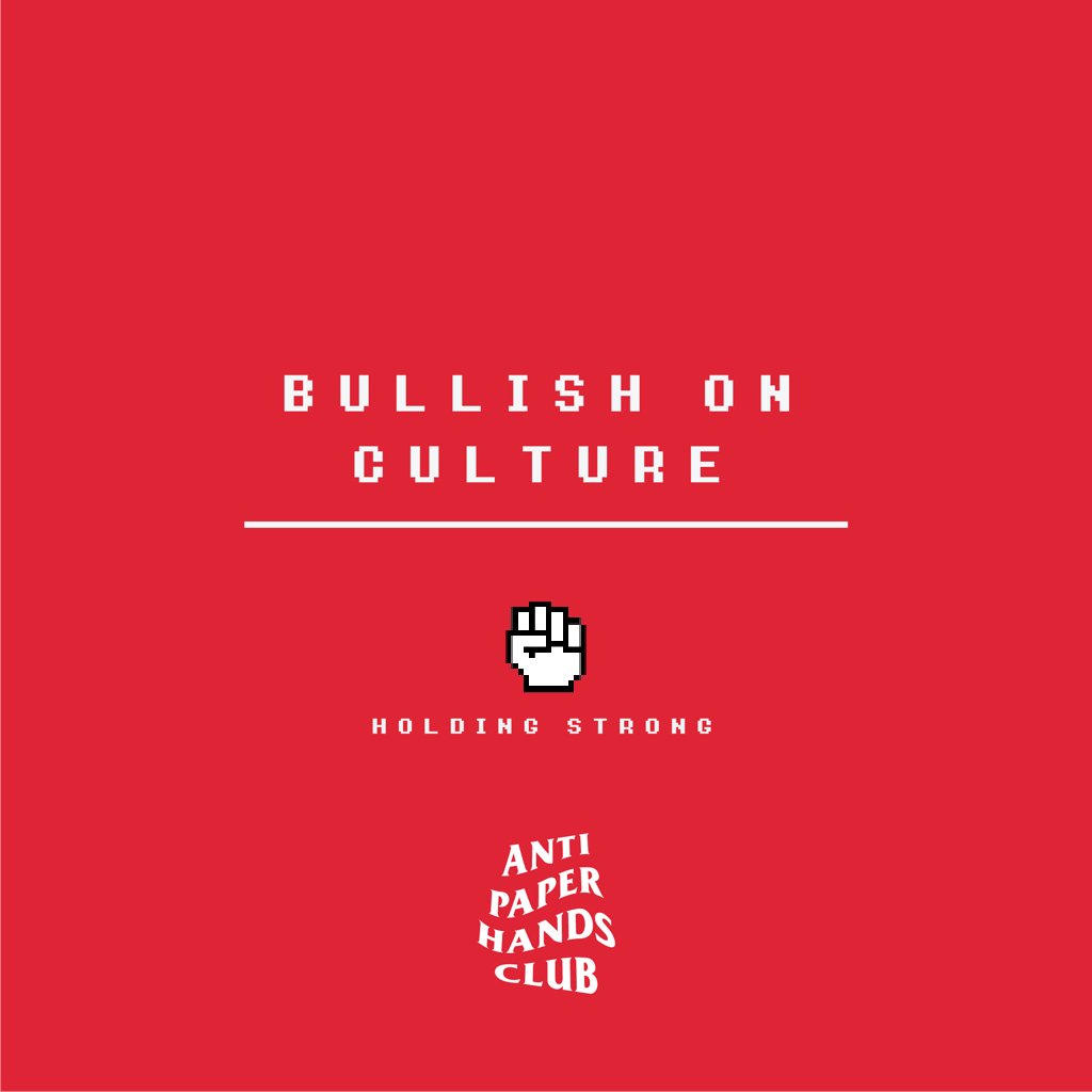 The Bullish Win. 

Paper Hands Dont ---- Hold Strong ✊

#antipaperhandsclub