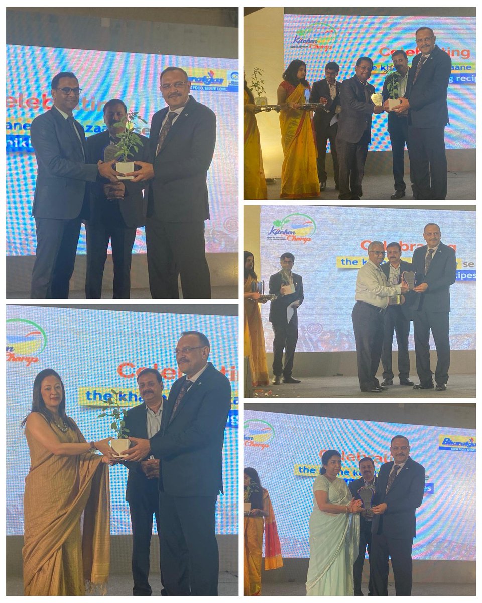 BPCLAllahabad's tweet photo. Felicitation of faculties from Hospitality Industry. #KitchenChamp #daawat-e-jeet
@cmdbpcl @BPCLimited @BPCLLPG @kumarsantbpcl @vijaytilak1 @nairran1 @ashutoshbpcl @BpclStateLPGUP @MonaSrivastava9 https://t.co/21mTVDSt1G
