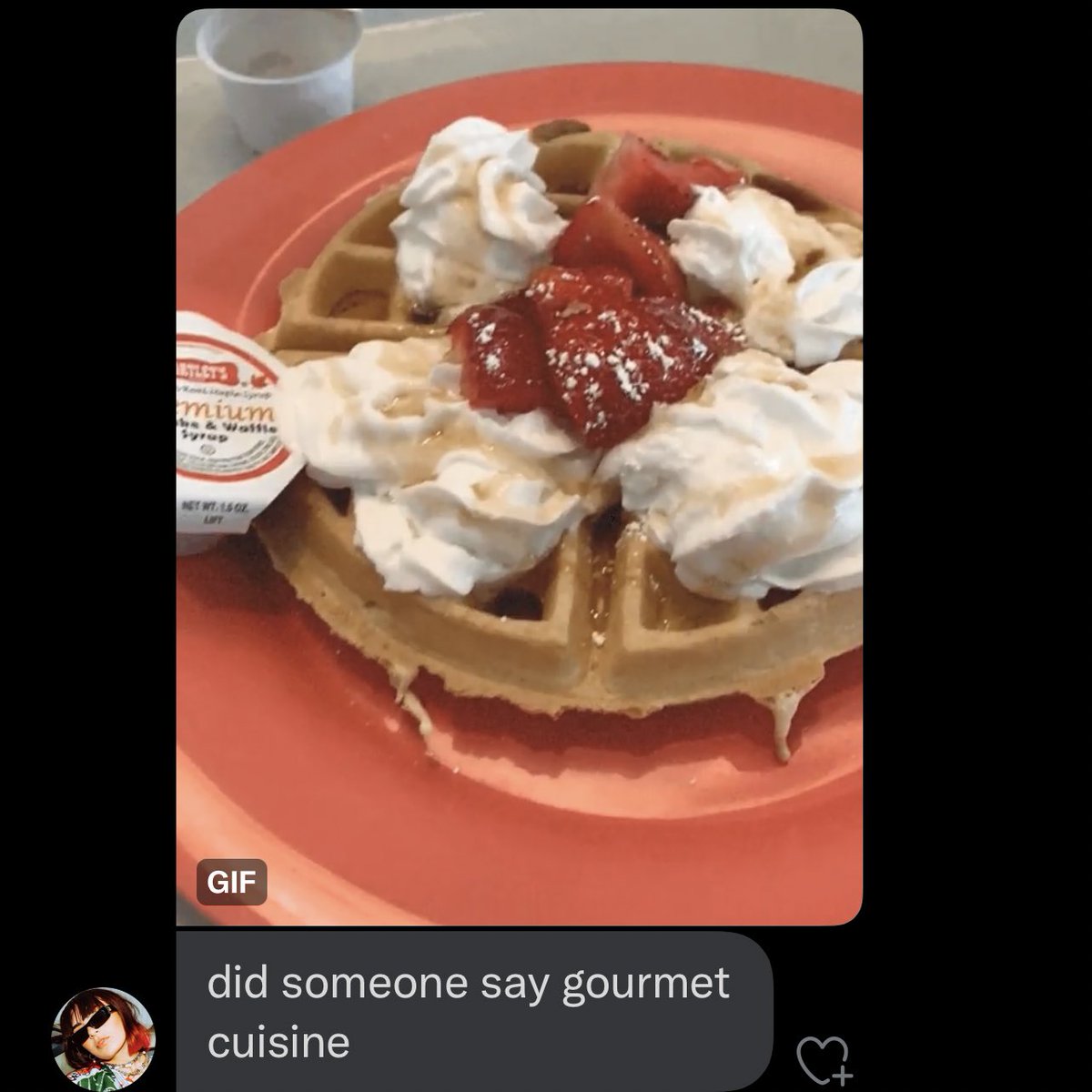 simon_update's tweet photo. SIMON IS EATING ‘GOURMET’ CUISINE AKA WAFFLE WITH CREAM https://t.co/L2ARUyr58H