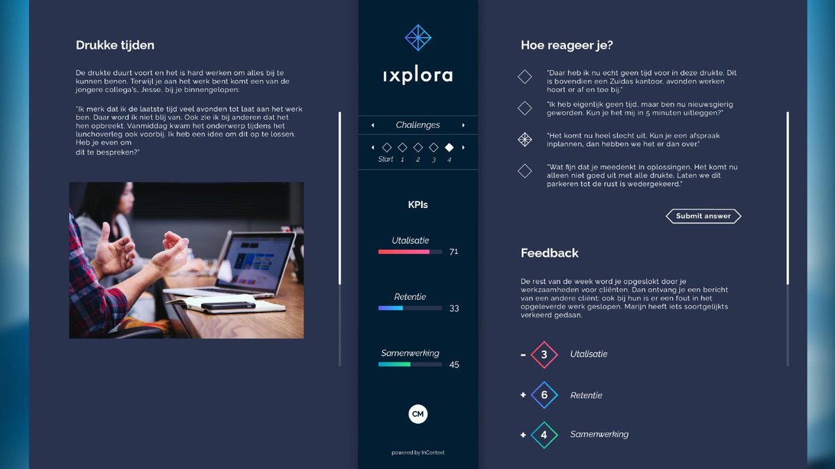 Brametjuhh's tweet photo. Looking forward to the implementation of this new design we had made for one of our tools!
#screenshotsaturday #seriousgames #development https://t.co/cZAliZX8cm