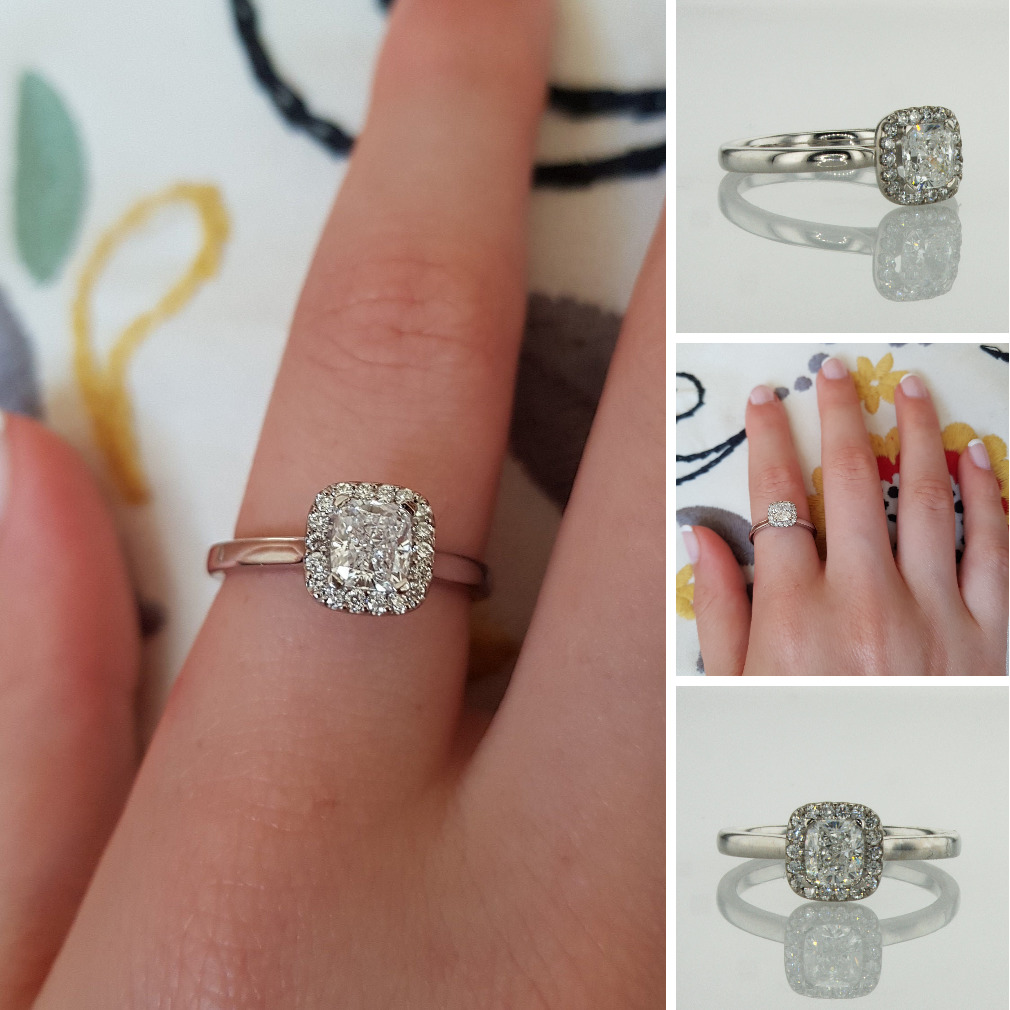 True Love Jewelry Ltd on Twitter "0.86 Carat Tcw Cushion Engagement