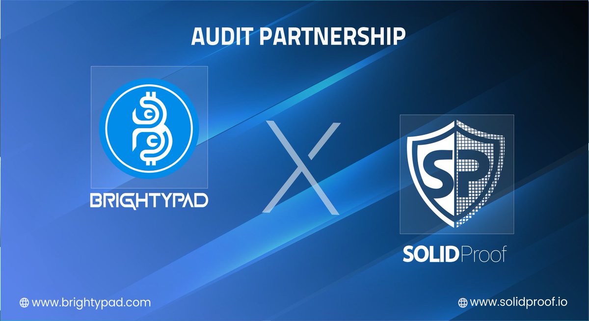 BrightyPad's tweet photo. 📣 We are thrilled to announce that $BYP has excellently passed the smart contract security audit performed by @SolidProof_io with No Critical Issues 🔥

🔗 You can find the Solidproof audit report here: https://t.co/ZzCaQFXLiV

The audit report of $BYP is absolutely safe🚀🚀 https://t.co/WF7thcZjlr