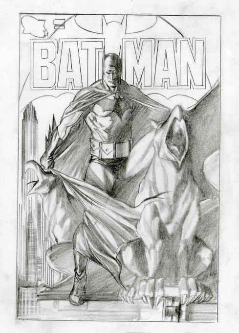 #Batman #sketch #art #artist #SaturdayMorning @salcomicbookpro 