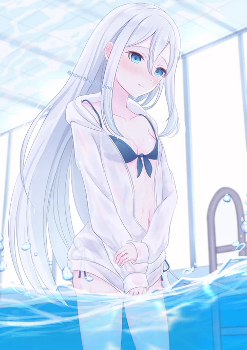 水着の奏ちゃん
#prsk_fa #イラスト #宵崎奏 