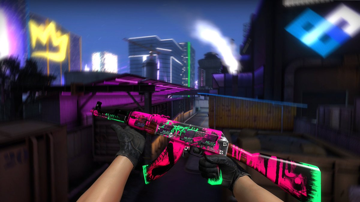 UncleBerl's tweet photo. 🚨NEW CRAFT 
AK-47 | Neon Revolution w/ 4x mousesports MLG 2016 (Holos)  🪩
First AK craft! Saw this craft a few months ago and finally acted on it!
#MLG2016 #neonrevolution #CSGO https://t.co/EJmXf74fhf