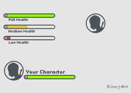 Character Health Gui Mystick-Art on Twitter: