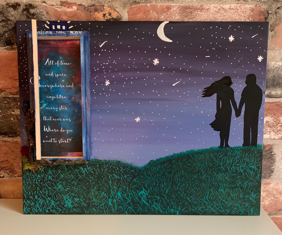 LynnSeats's tweet photo. Excited to share this item from my #etsy shop: All of time and space #timetravel #tardis #doctorwho #painting #art come check it out at my https://t.co/L8C3TvNfkG https://t.co/pSLiJUrsXG